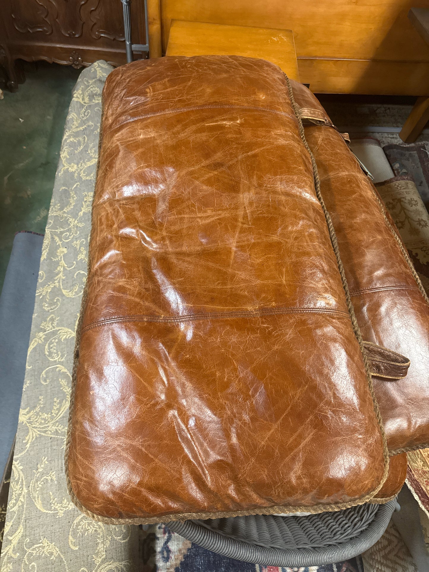 Floor Leather Cushions (XLong)