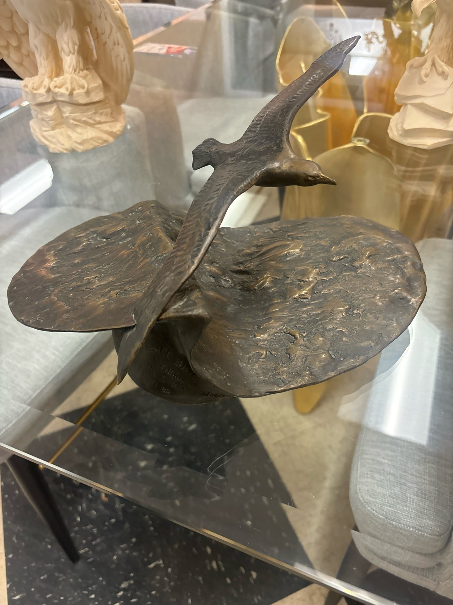 Signed Bronze Sculpture "At Sea" by R. Cooke