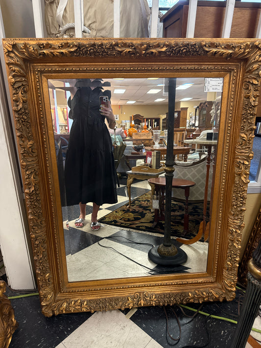 Beveled Gold Gilt Ornate Mirror (42x54)