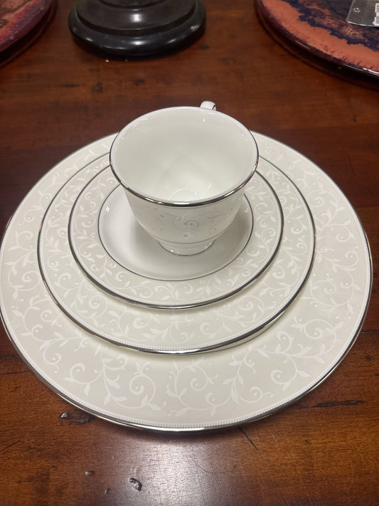 37 pc Lenox Opal Innocence China (list of items on back)