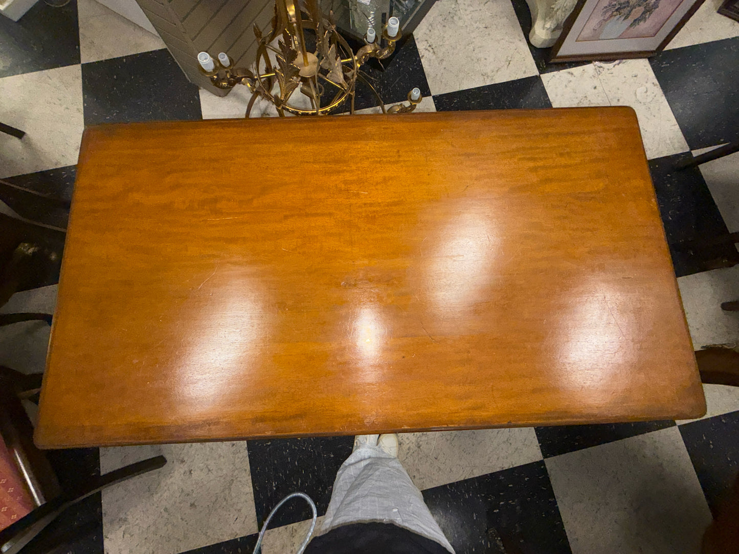 Vintage 2-Drawer Wood Desk/Table