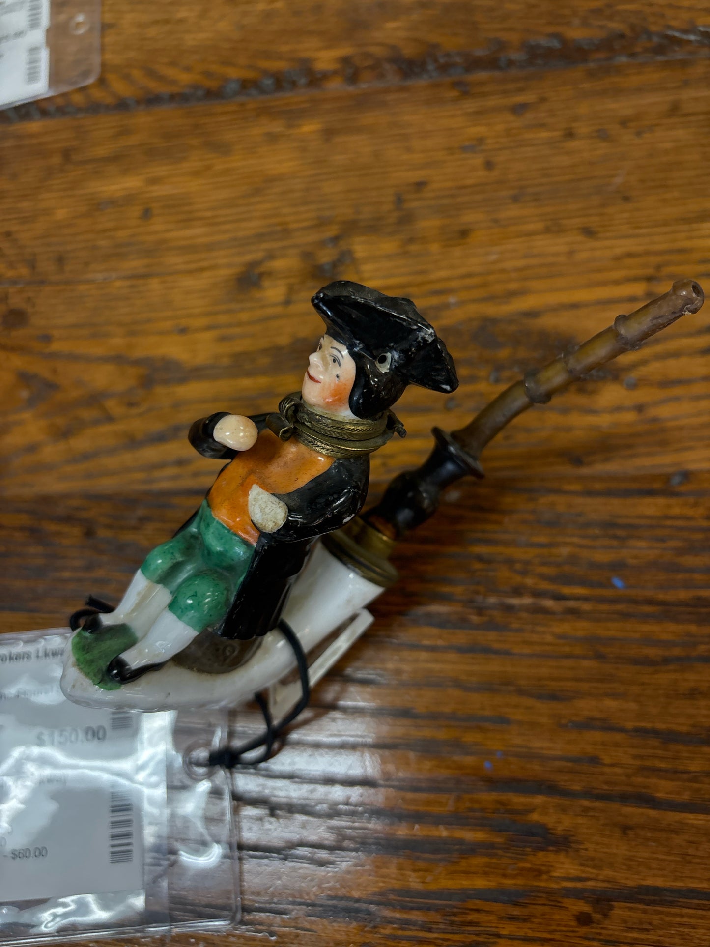 Staffordshire Figurine-Figural Styled Pipe