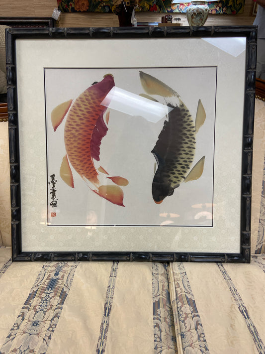 Chinese Koi Fish Wall Art