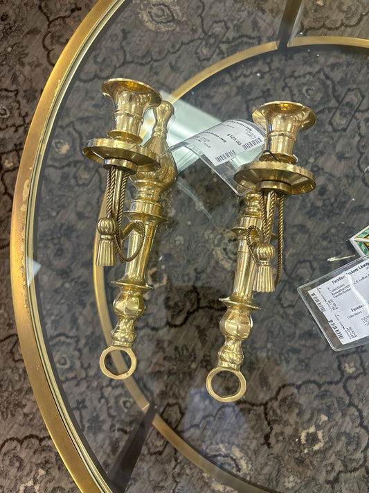 PAIR of Brass Sconces