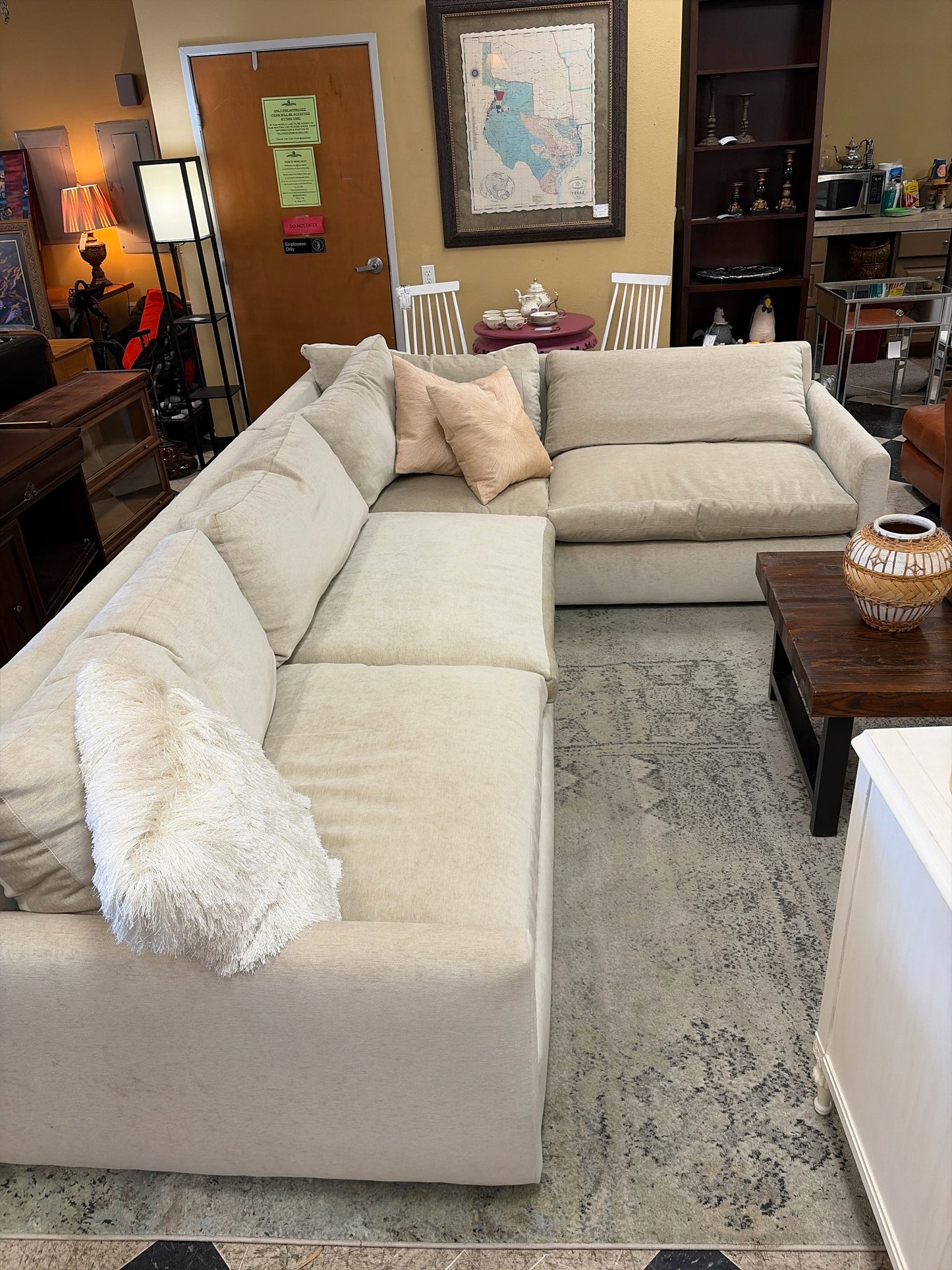 Arhaus Kipton Slim Arm Two-Piece Chaise Sectional