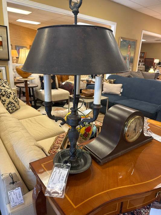 3-Light Metal Lamp w/Tin Shade