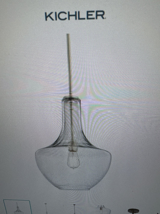 Kichler Pendant Light w/Seeded Glass 11"