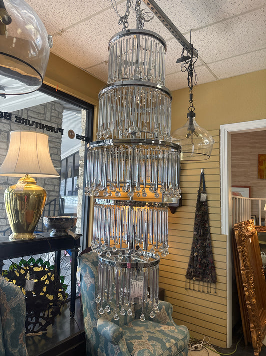 Kichler PiperChrome and Crystal Chandelier 18 lights