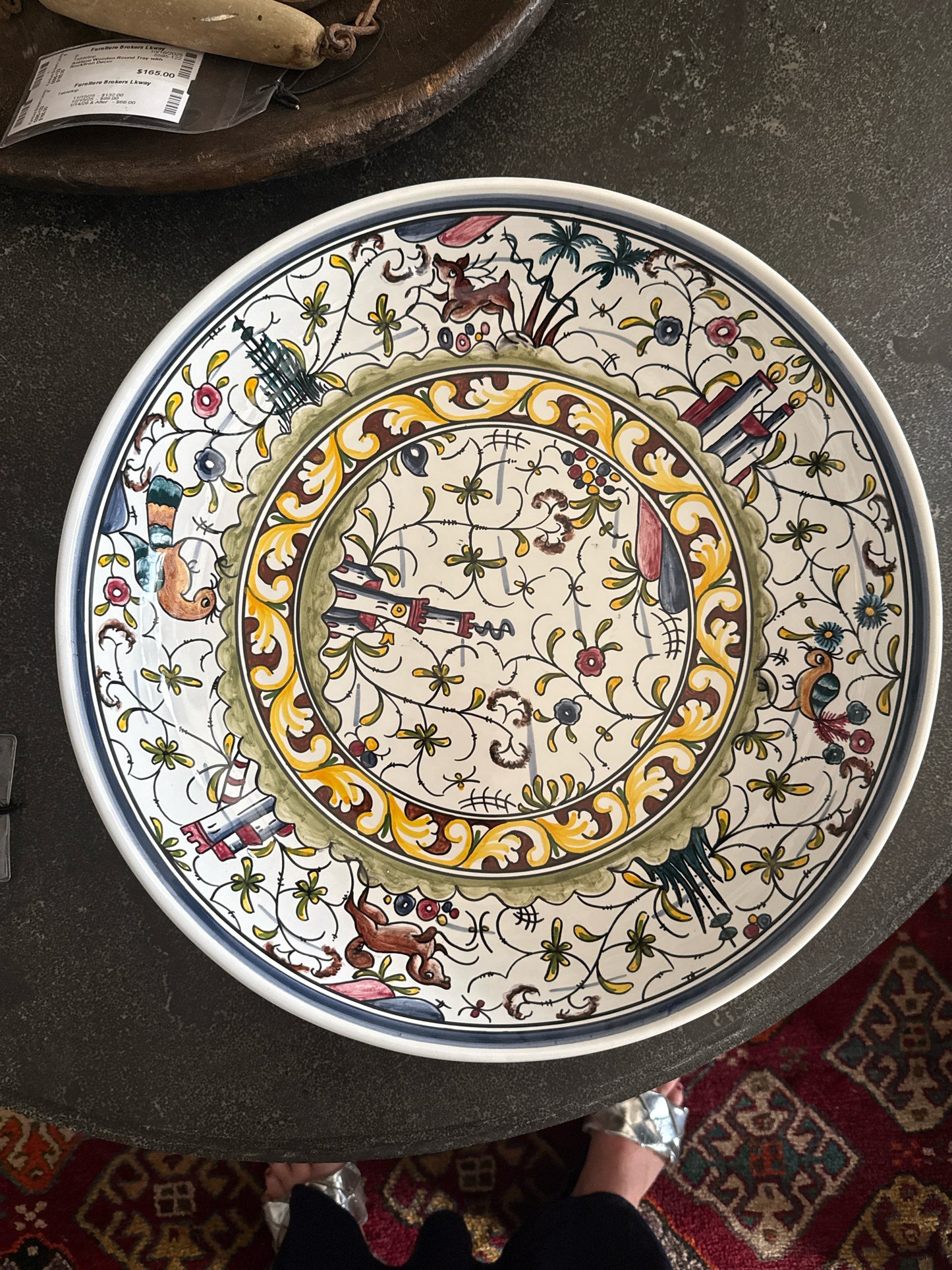 Williams Sonoma Portugese Hand Painted Serving Bowl