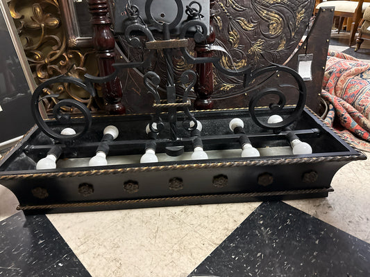 Black Metal Multi Bulb Light Fixture