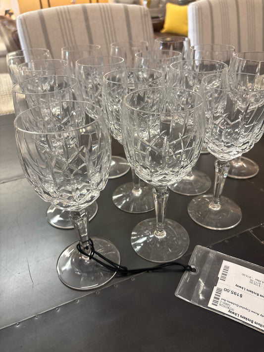 Gorham Lady Anne Crystal Goblets-Set of 14
