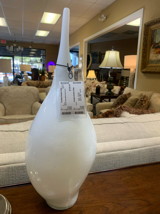 Global Views White Glass Vase
