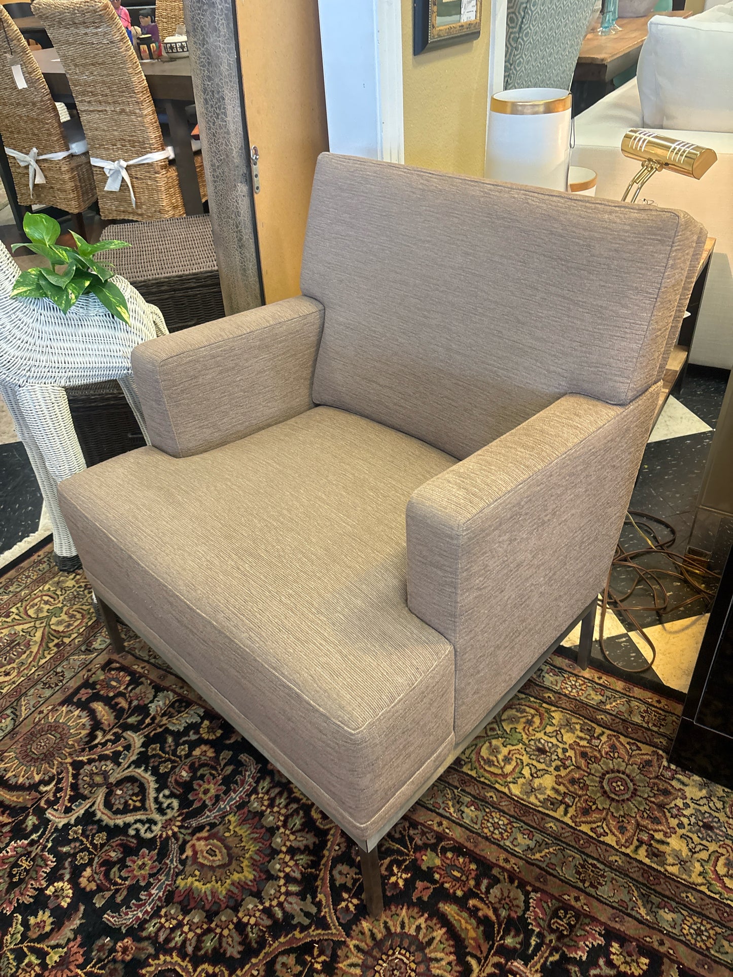 Martin Brattrud Braemar Lounge Chair w/ Beige Upholstery