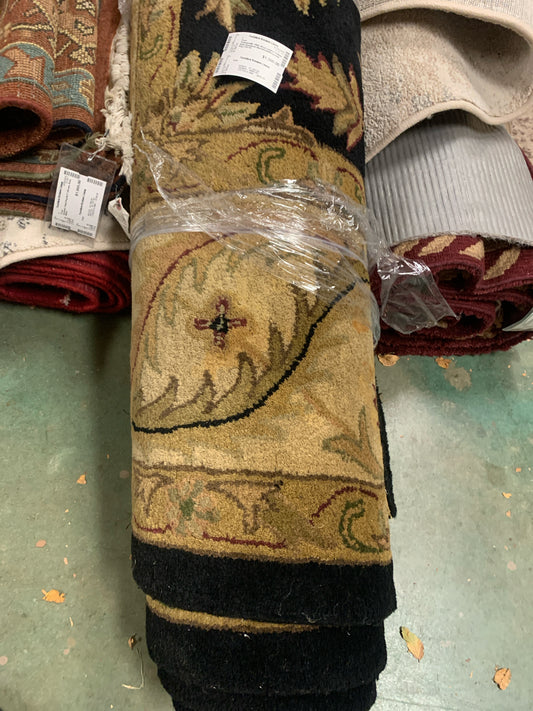 Thomasville 100% Wool Limited Edition Stain Resistant Black/Gold/Burgundy (10x14