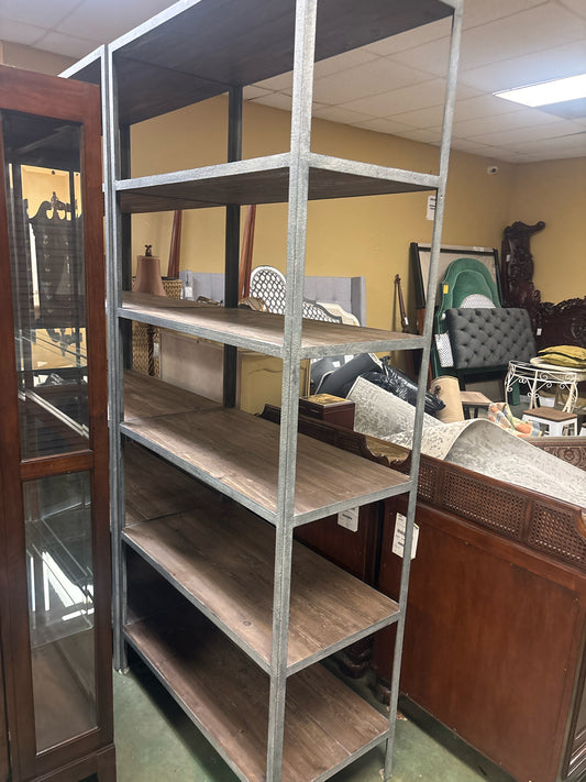 RH Industrial Reclaimed Wood & Metal Bookshelf (90 1/2x 39 1/2x 19 3/4)