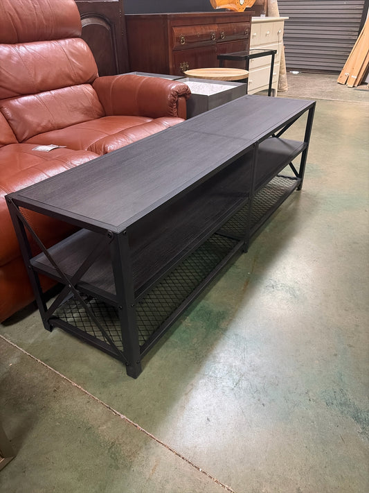 Black Metal Shelving Unit