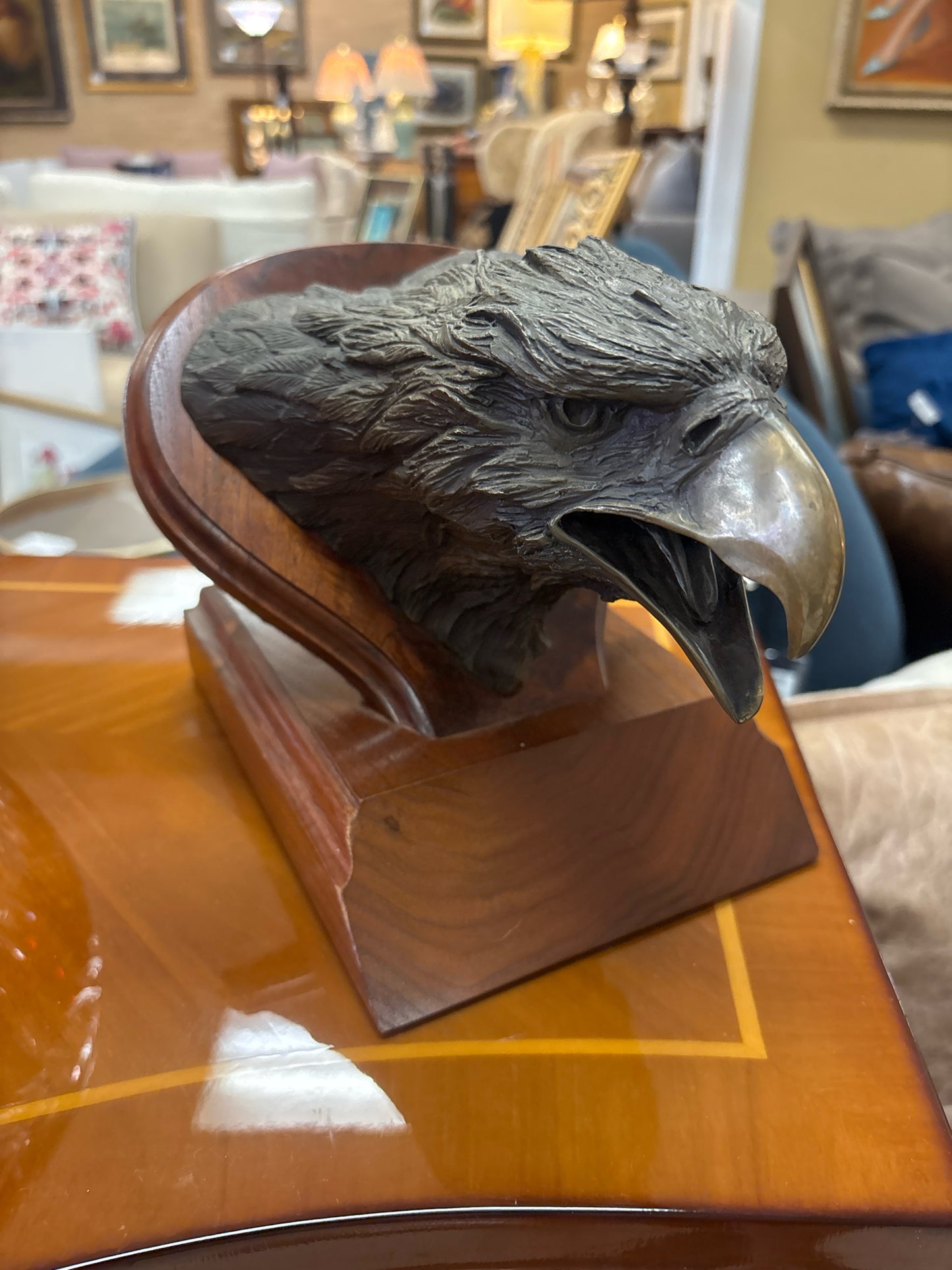 Bronze Eagle Statue