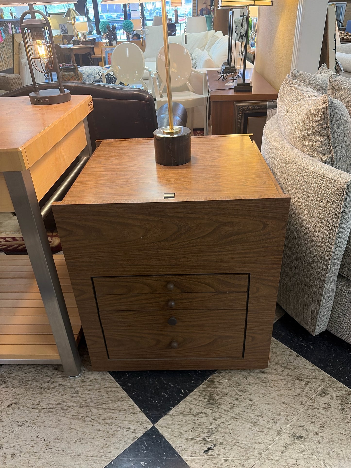 MCM Foldable Desk w/Veneer Finish