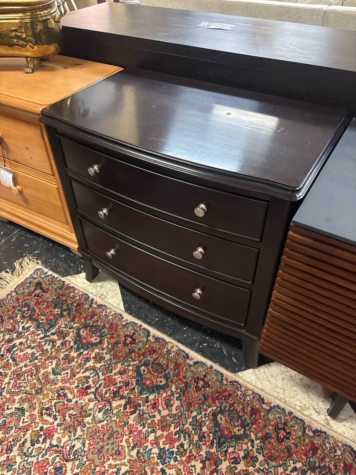 PAIR of Moderne by Crescent Mahogany Nightstands