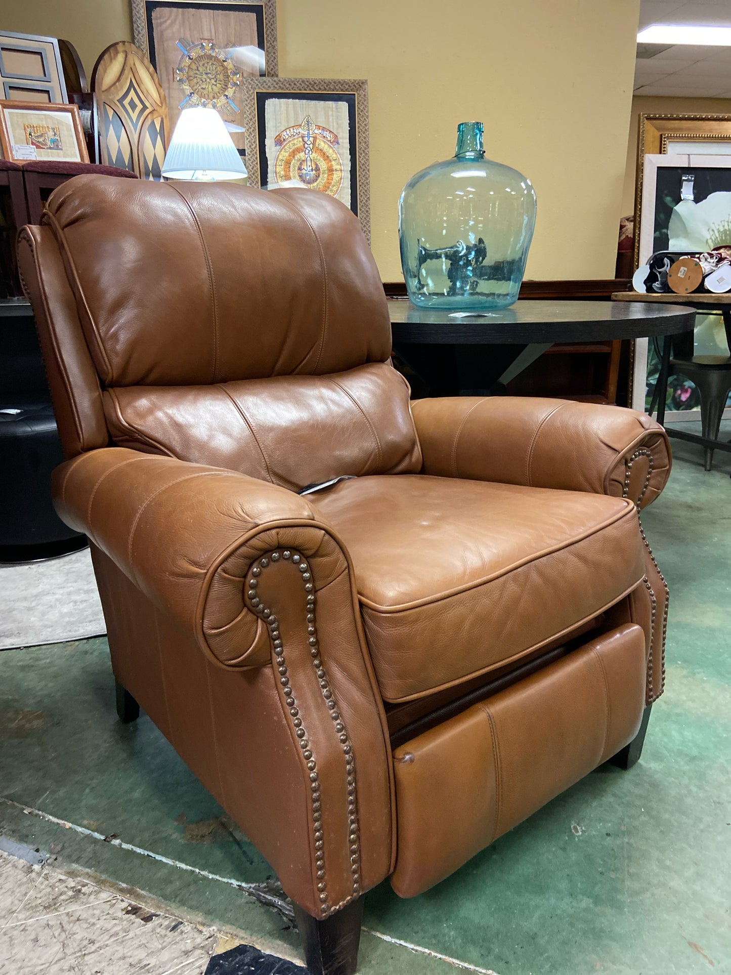 Tan Leather Recliner