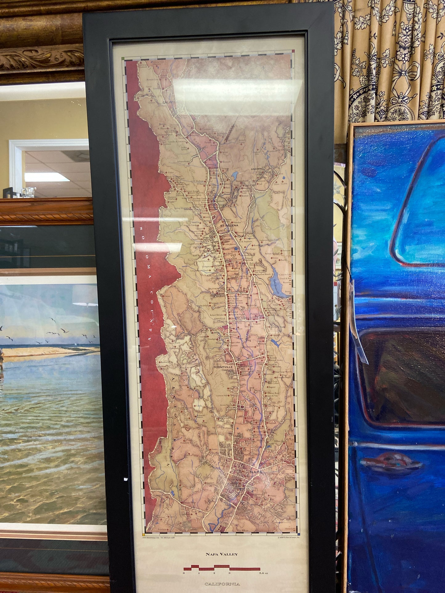 Map of Napa Valley (4'X33")