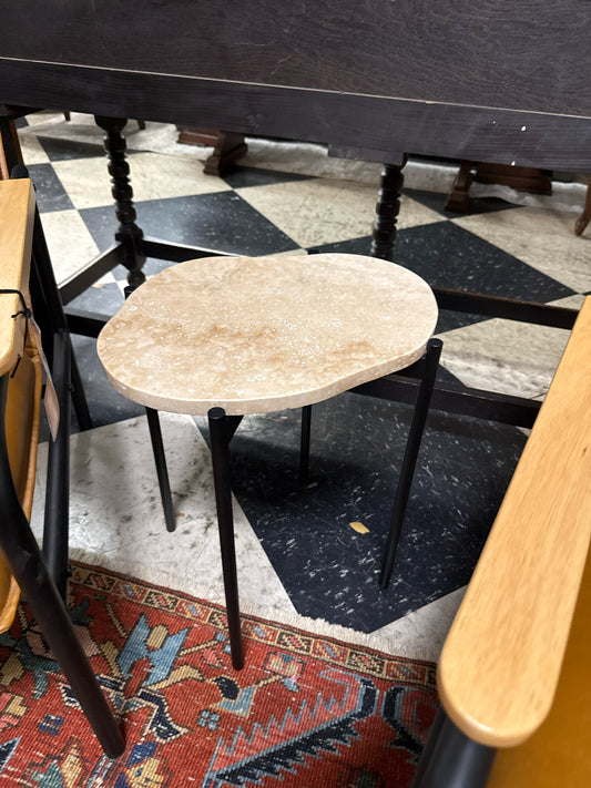 Woud La Terra Occasional Side Table w/Black Legs (UNATTACHED)