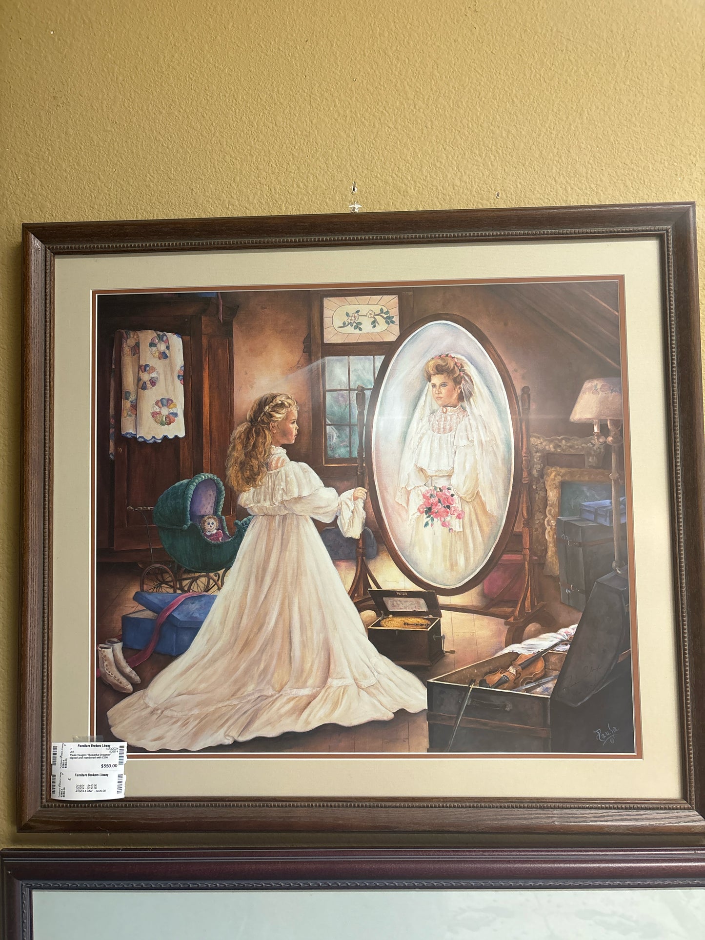 Paula Vaughn "Beautiful Dreamer" signed and numbered with COA